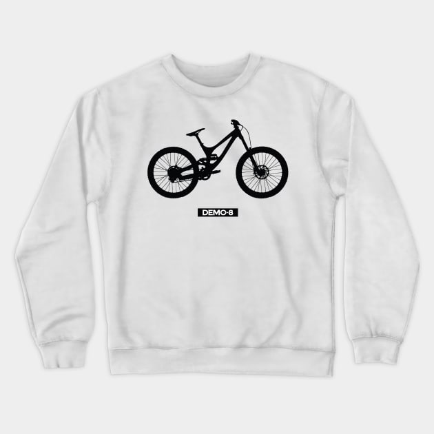 Silhouette of downhill bike. Crewneck Sweatshirt by Hoyda